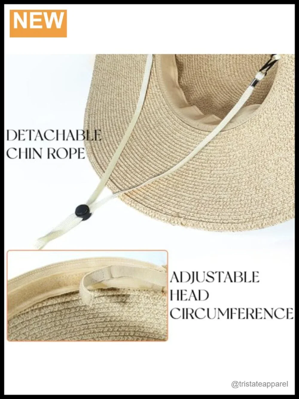 Wide Brim Straw Sun Hat for Women UPF 50+ Packable Floppy Beach Hat